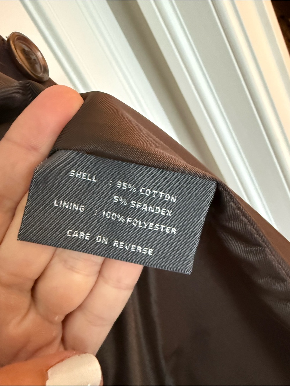 Kenneth Cole Reaction Dark Brown Trench Coat with Belt - Picture 7 of 9